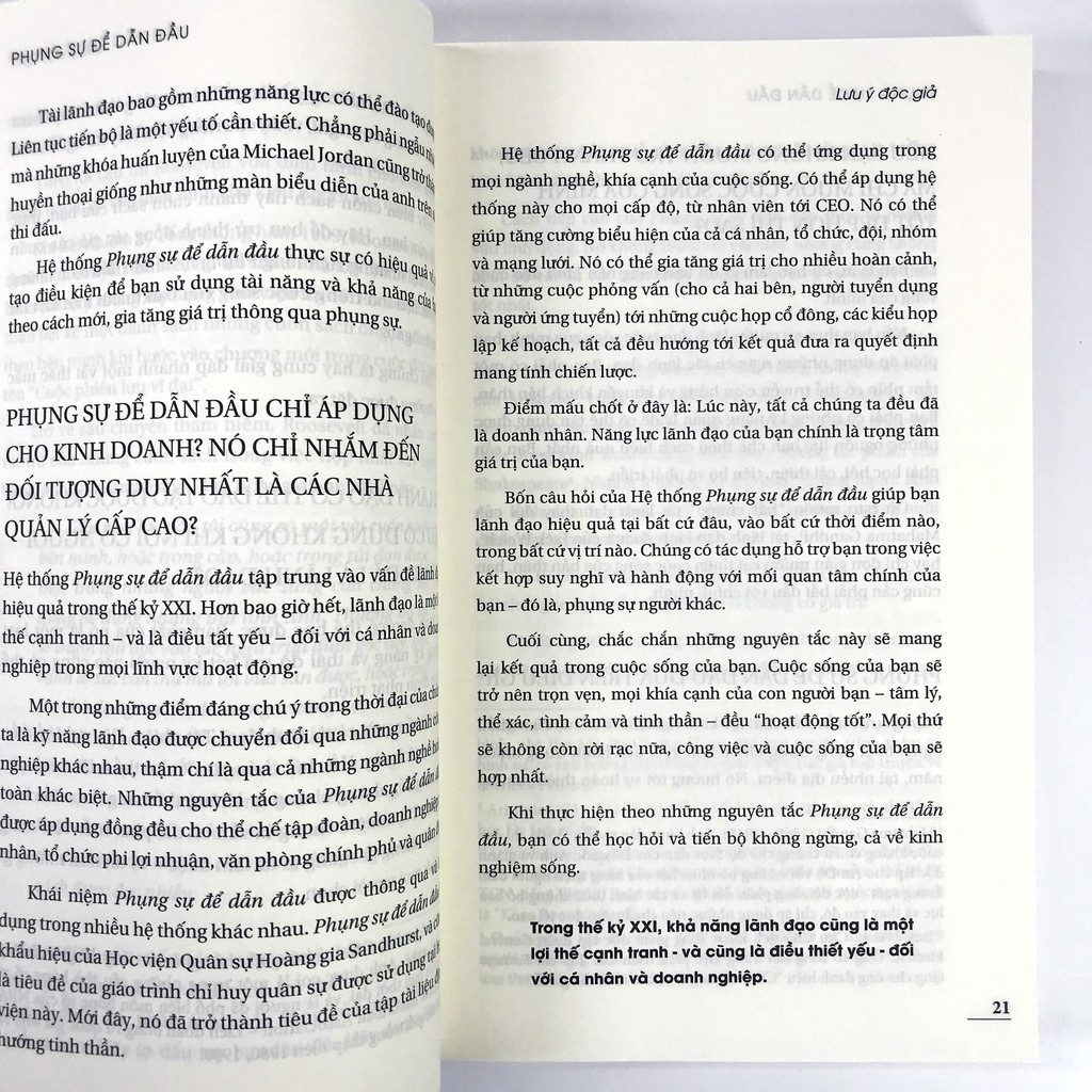 Sách - Phụng sự để dẫn đầu - Tư duy lãnh đạo thế kỉ 21 | BigBuy360 - bigbuy360.vn