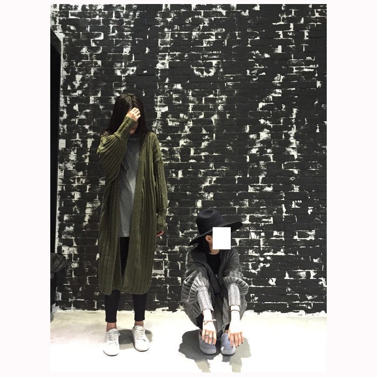 Áo khoác Cardigan tay dài dáng rộng ấm áp phong cách Hàn Quốc | BigBuy360 - bigbuy360.vn