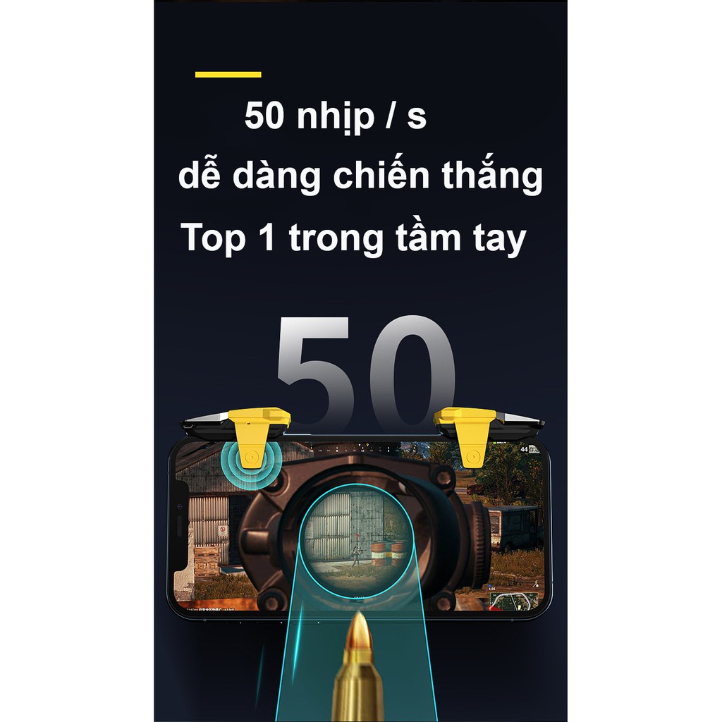 [ SIÊU PHẨM ĐỈNH CAO ] Nút bắn Pubg JS99 ❤️ Freeship ❤️ Auto Tap 50/52 nhịp trên giây, tích hợp 2 nút trong 1