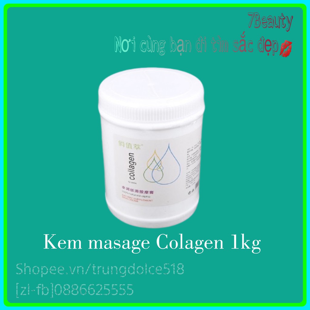 Kem massage colagen 1kg dùng trong spa thẫm mỹ viện