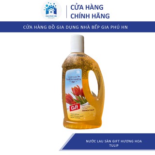 Nước Lau Sàn Gift, Hương Hoa TULIP 1000ml, Hương Thiên Nhiên, Xua Đuổi Muỗi, An Toàn Cho Gia Đình