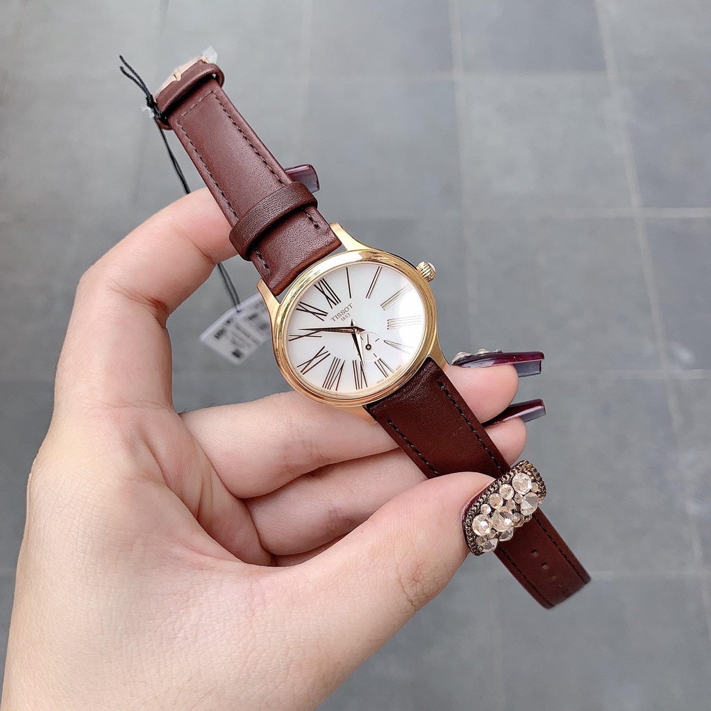 Đồng hồ nữ tissot 2 máy , mặt tròn dây da cao cấp , bảo hành 12 tháng ( Shop chuyên sỉ )