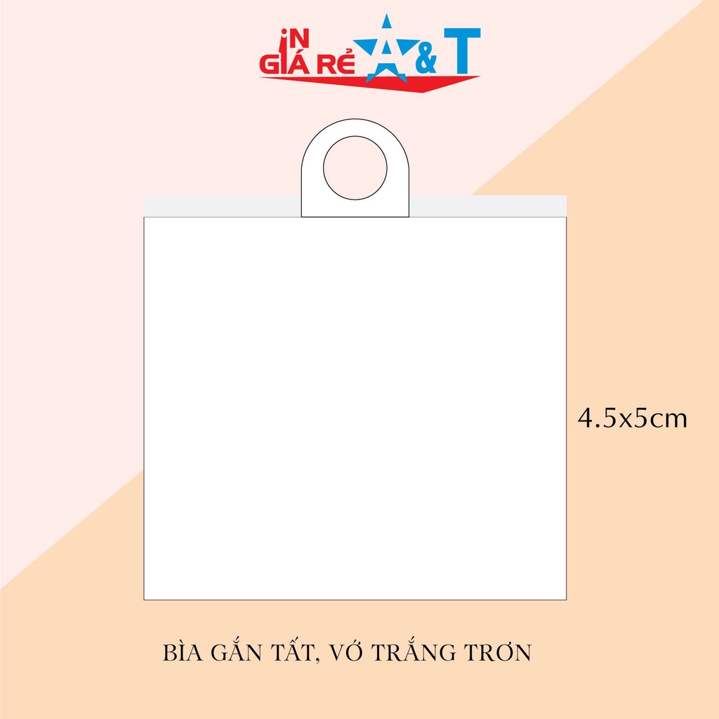 Combo 50 - 100 tag giấy gắn Tất Chân Nam Nữ, thẻ giấy gắn Vớ Cổ Ngắn, cổ dài, giấy bìa cứng trắng trơn không chữ