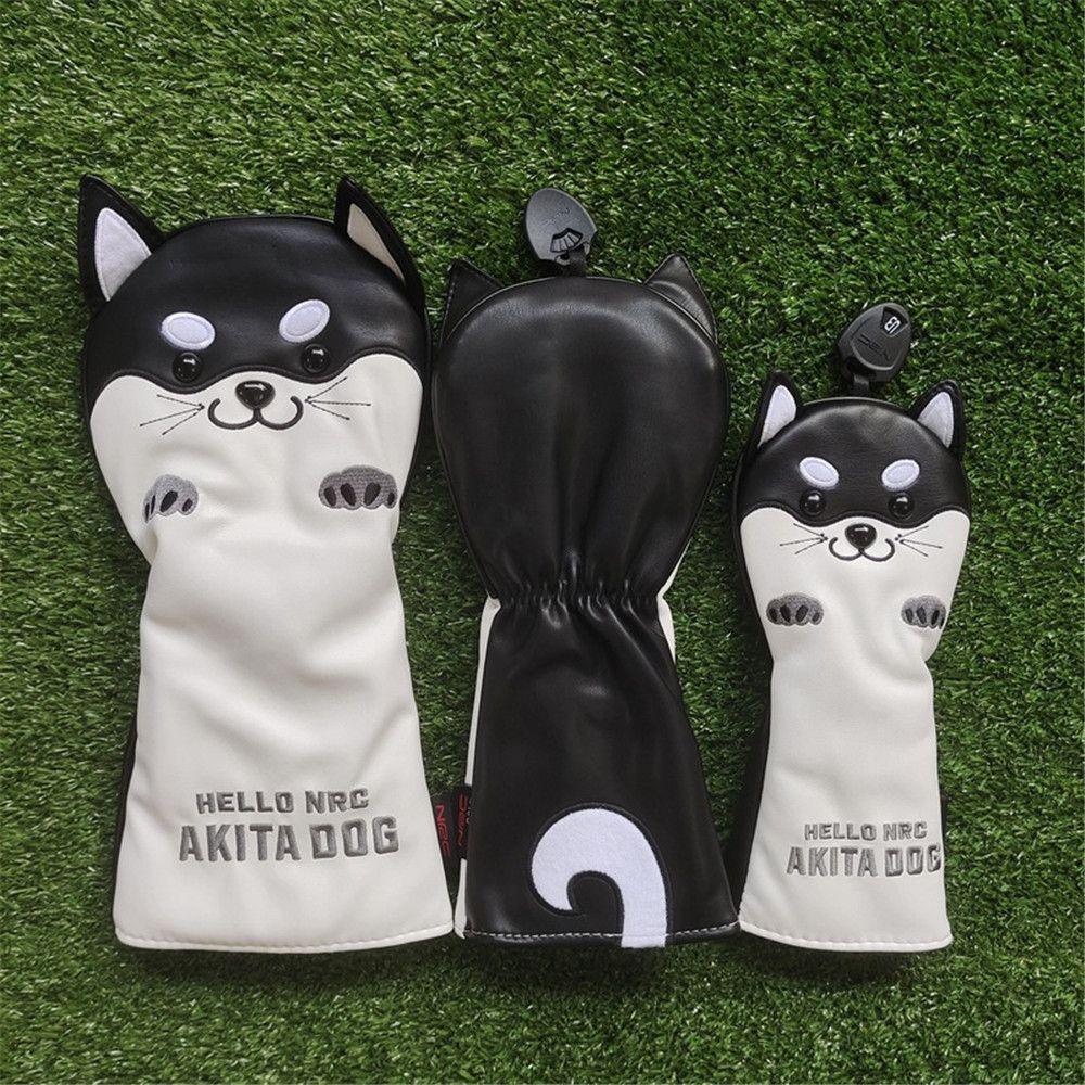 Vỏ Bọc Bảo Vệ Đầu Gậy Đánh Golf Akita Cổ Dài Thiết Thực Dễ Thương