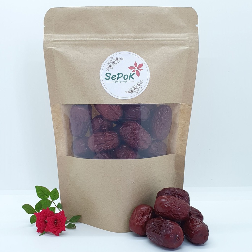 Táo Đỏ Sấy Khô -Túi 500g-Sepok