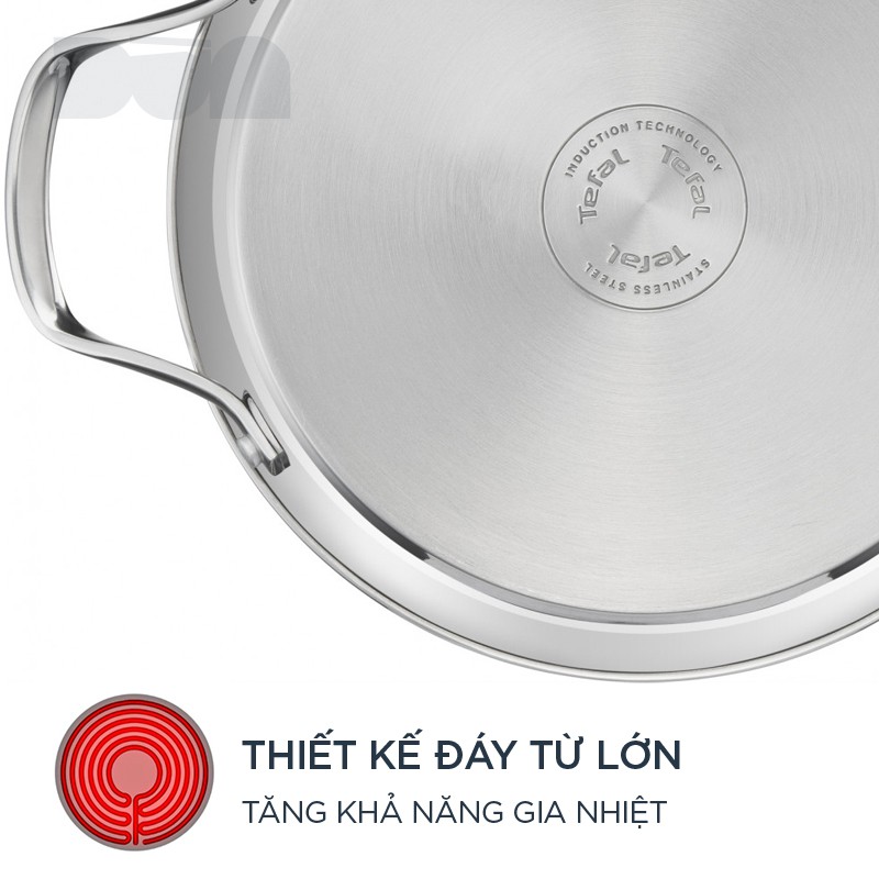 Bộ 3 nồi inox Tefal Simpleo B907S644 16cm -20cm -24cm