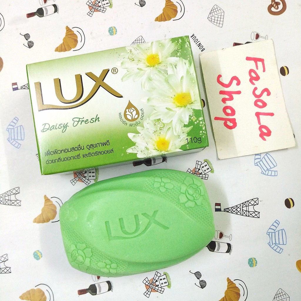 Lốc 4 bánh xà phòng LUX Thái Lan bánh to 110g 🇹🇭 xà bông cục soap sáp hoa hồng, hoa trà