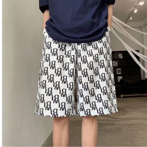 Quần Short Thể Thao Bóng Rổ Dáng Rộng Vải Lụa Mát In Họa Tiết Thời Trang Mùa Hè Cho Nam