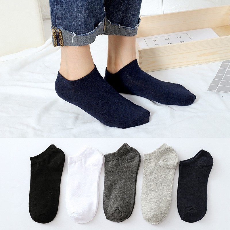 Vớ tất ngắn trơn chất liệu Cotton (VN 3)