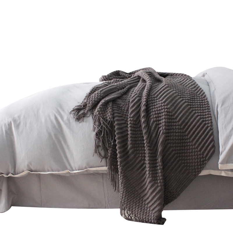 Chăn Đan Len Màu Sắc Thời Trang Sành Điệu Bắt Mắt