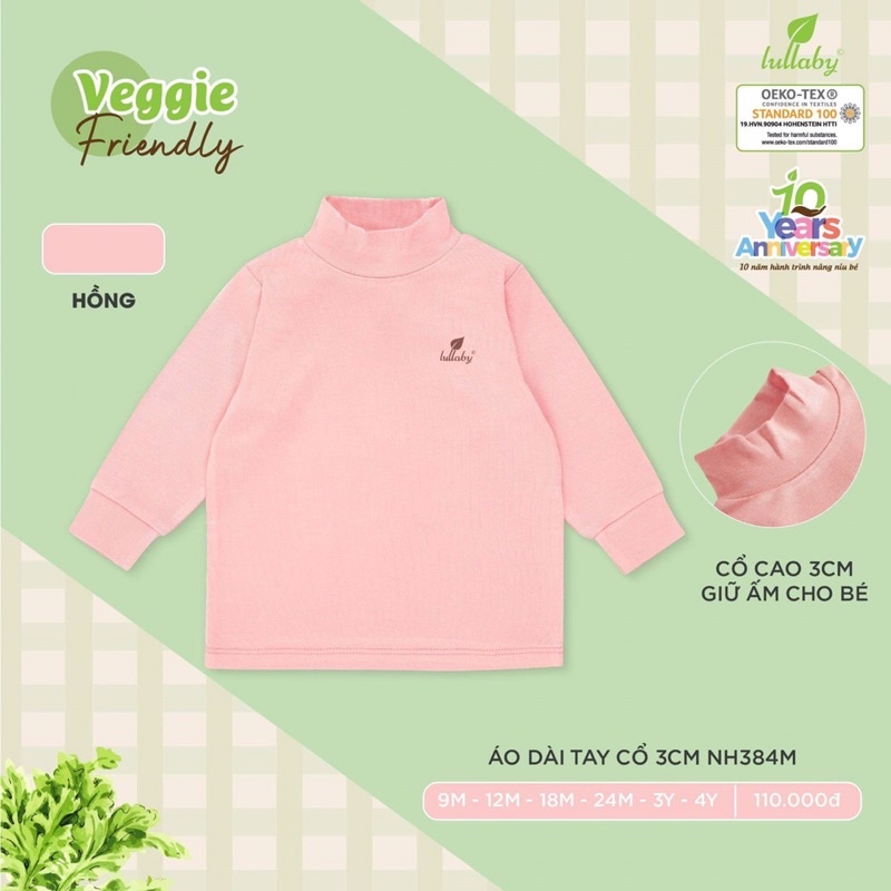 Áo dài tay cổ 3 cm Lullaby