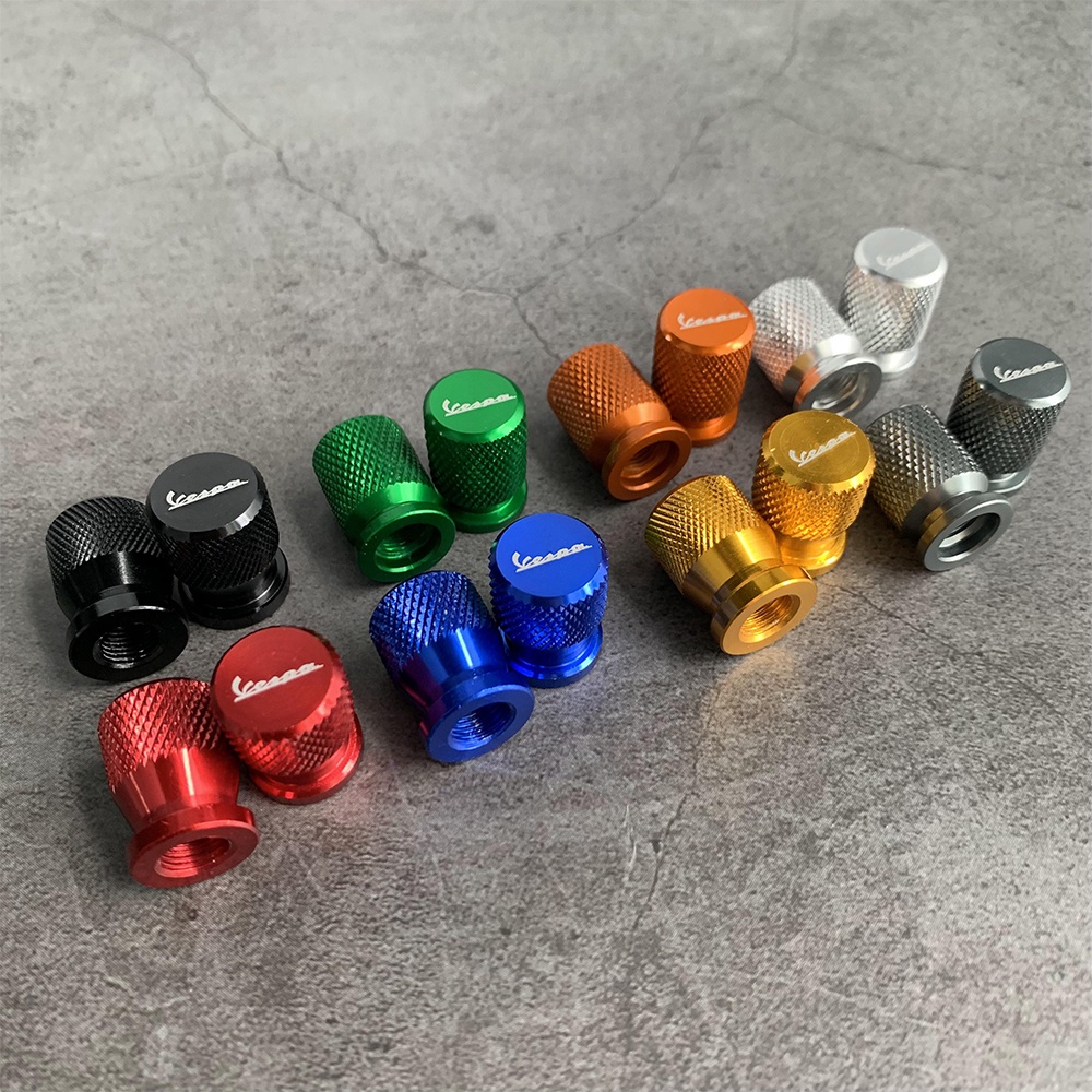 Van lốp xe máy Nắp đậy nắp kín CNC cho Piaggio Vespa GTS GTV LX 60 125 250 300 Primavera Sprint