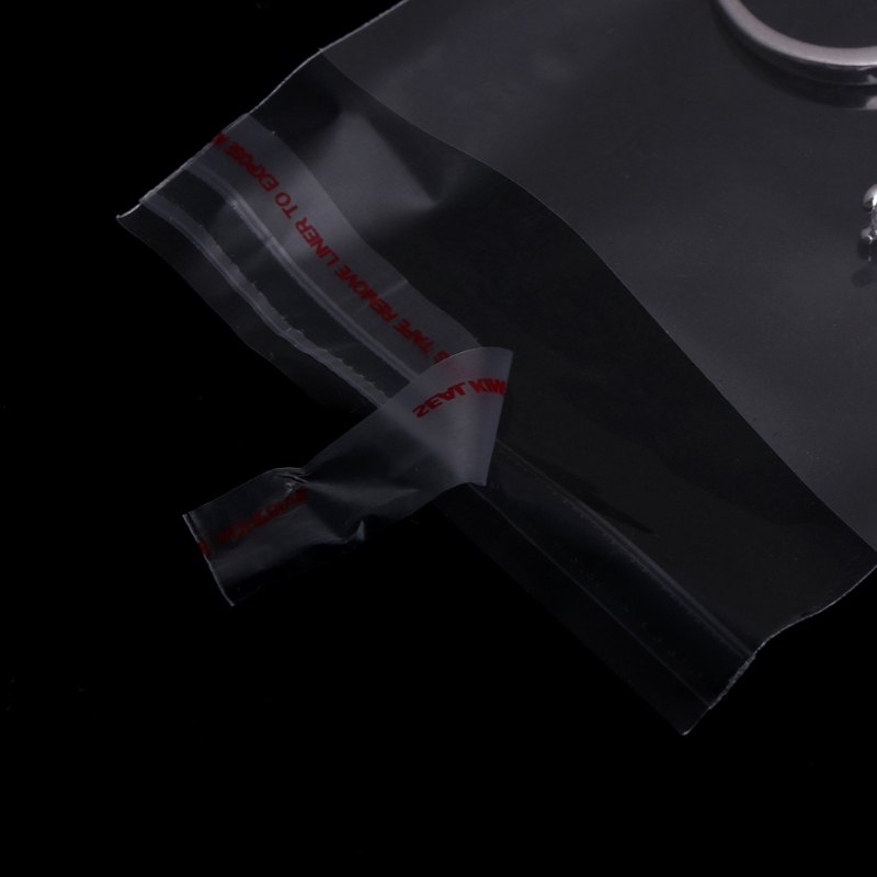 Set 100 túi nhựa trong suốt tự đóng gói 6x8cm tiện dụng