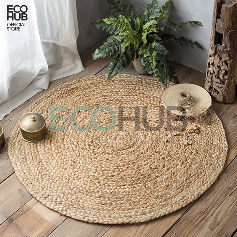 Thảm trải sàn ECOHUB bằng lục bình trang trí (Water Hyacinth Carpet)