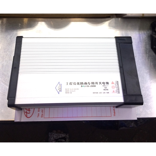 Nguồn 5V - 40A ngoài trời (hot)