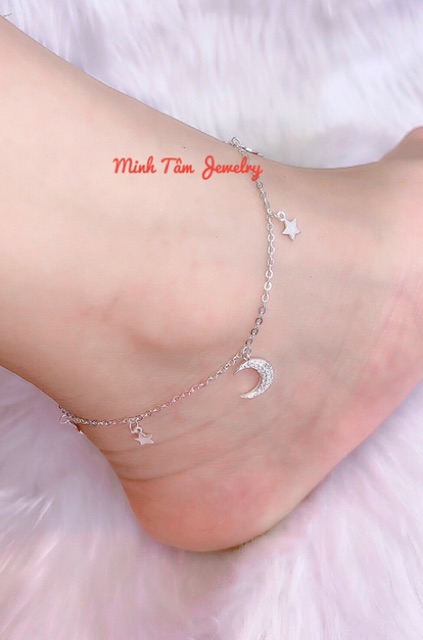 Dây chuyền bạc ta nữ mặt trăng sao-Minh Tâm Jewelry
