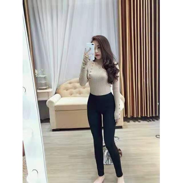(Có bigsize)Quần Legging giả Jean cạp cao ôm dày giãn tốt hai loại lót lông không lót lông | BigBuy360 - bigbuy360.vn