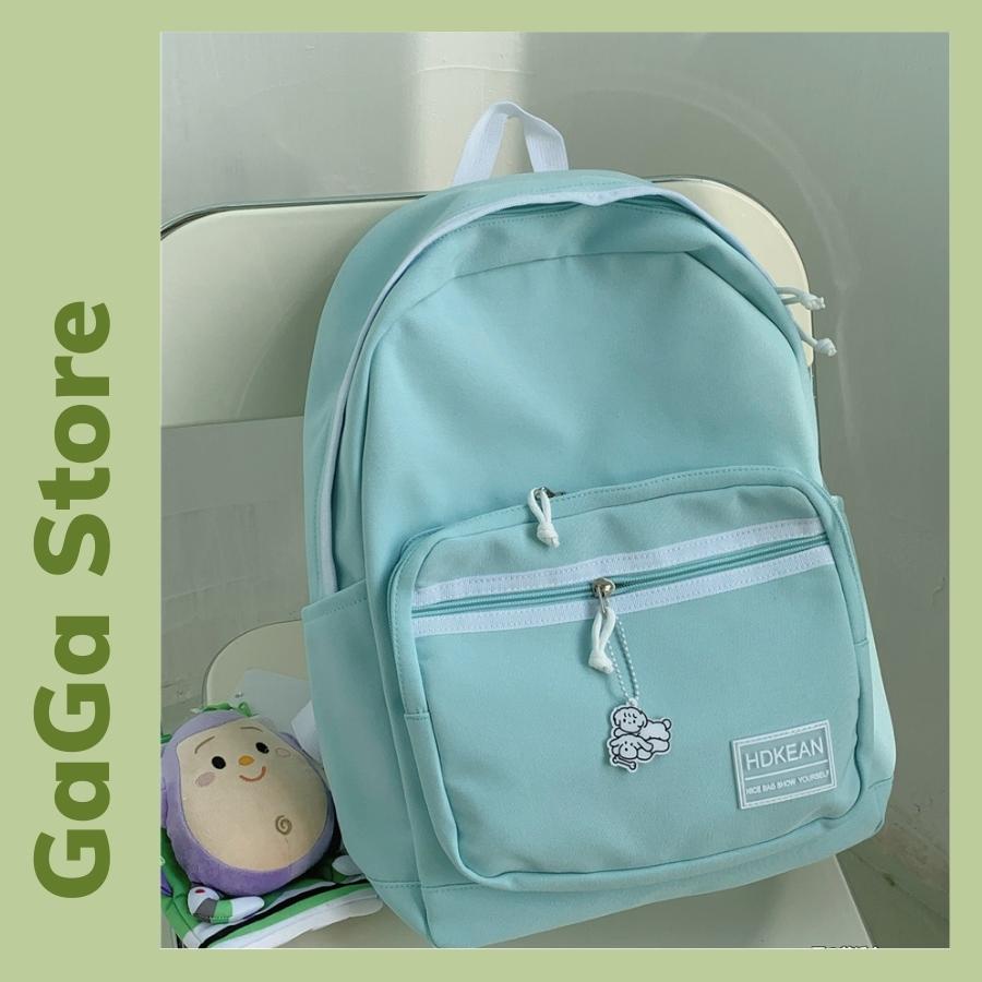 Balo đi học basic trơn đẹp giá rẻ thời trang ulzzang hàn quốc, cặp sách nữ cấp 2, cấp 3 B365