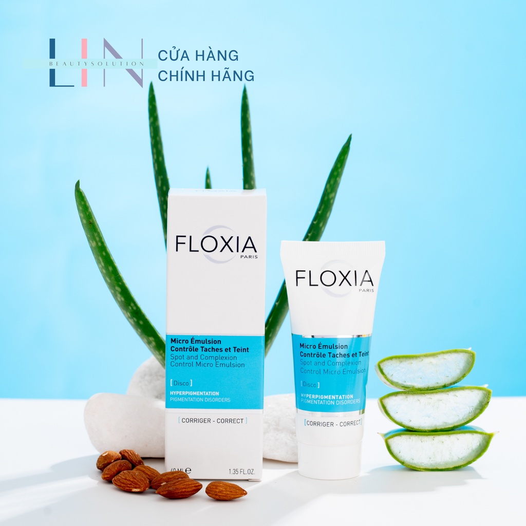FLOXIA SPOT AND COMPLEXION CONTROL MICRO EMULSION  Kem dưỡng nám, ngăn ngừa và làm mờ các vết thâm nám.