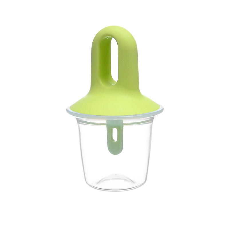 Bộ 2 Khuôn Silicone Làm Kem Que Mini Có Nắp Đậy