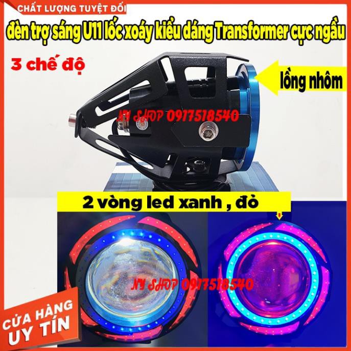 Mua Ngay ĐÈN TRỢ SÁNG U11 CÓ LỒNG 2 VÒNG LED SIÊU ĐẸP ( 3 CHẾ ĐỘ , TẶNG CÔNG TẮC ON/OF NHỎ)