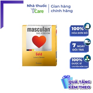 Bao cao su Masculan Gold 1 chiếc ánh vàng sang trọng
