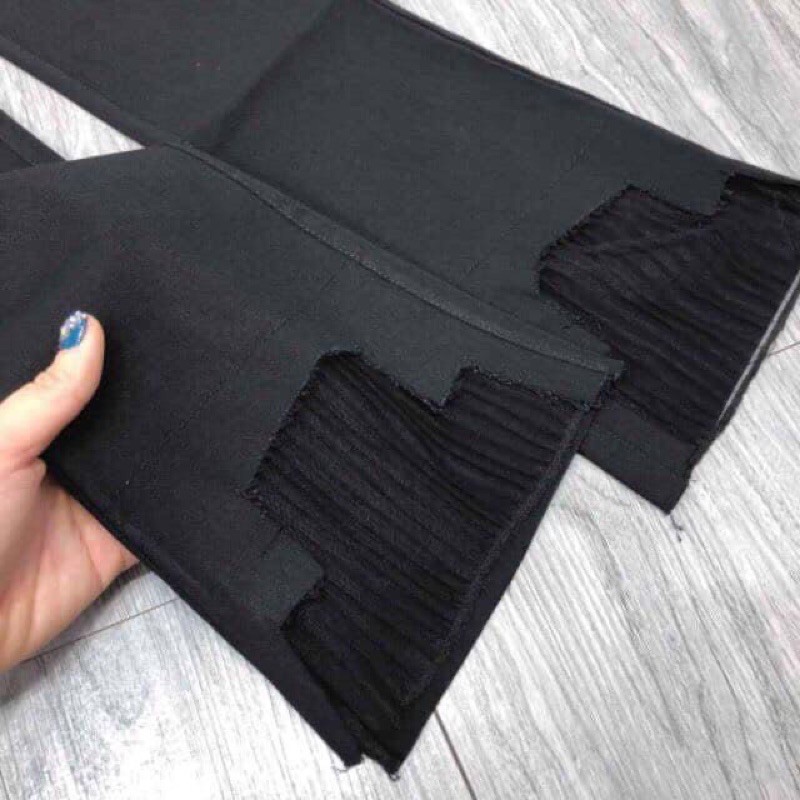 Quần loe chân phối voan chân CỰC HOTT . size S M L