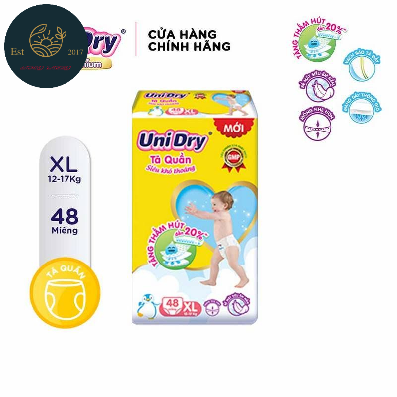 ( SIÊU KHÔ THOÁNG) Tã Quần Unidry M60 L54 XL48 XXL44