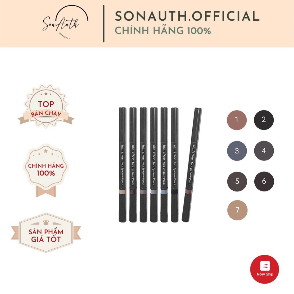 Chì mày Innisfree Auto Eyebrow Pencil