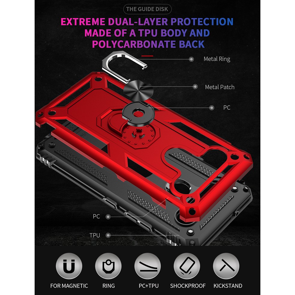 Ốp Lưng Bảo Vệ Điện Thoại Màu Sắc Đơn Giản Có Giá Đỡ Nam Châm Cho Lg Q61 K61 Q630