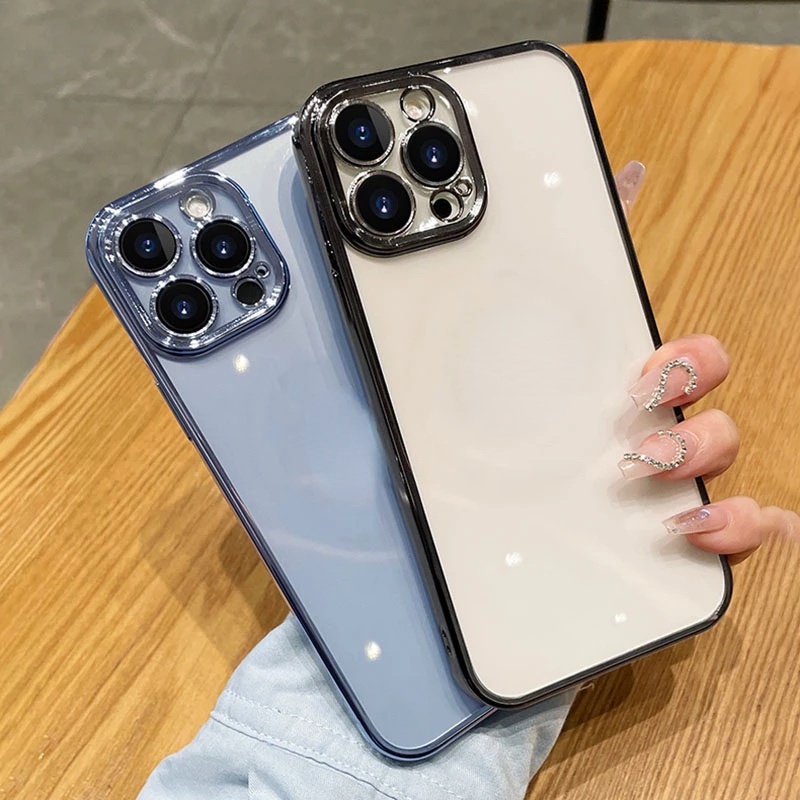 Ốp điện thoại viền vuông giả cho for iPhone 14 Pro Max 13 Pro 7plus/8plus/X/Xs/Xs/Xsmax/11/11pro/11prmax/12/12pro/12promax/ip13promax
