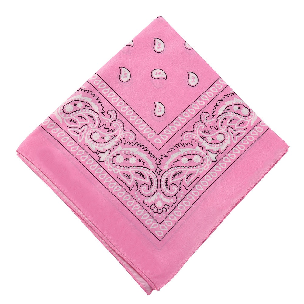 Khăn bandana hiphop turban nam nữ màu hồng iLita