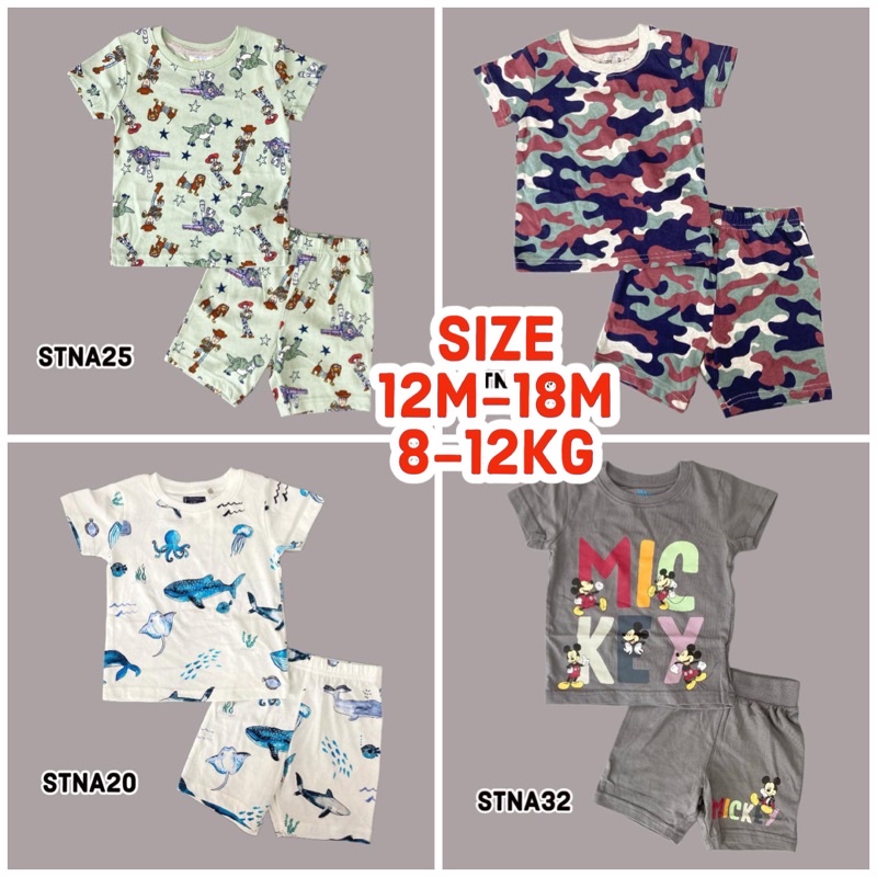 Size 12M-18M Bộ quần áo bé trai xuất dư Next Đồ bộ bé trai 1 đến 8 tuổi - STNA