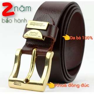 Thắt lưng nam cao cấp ,Dây nịt da bò-khoá kim đồng đúc