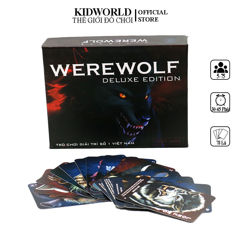 Bài Ma Sói Ultimate Werewolf 78 Lá Bài Tiếng Việt Mở Rộng Tới 75 Người Chơi