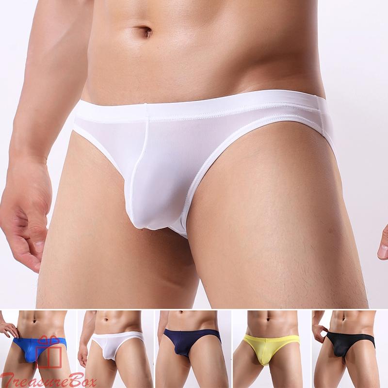 Sexy Mens Sheer Mesh Pouch Thong Tanga Underwear Briefs G-string Swim Underpants