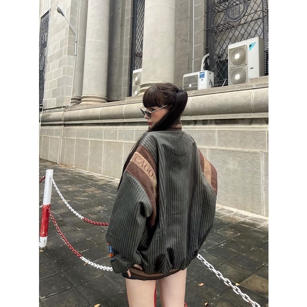 Áo khoác bomber varsity papa