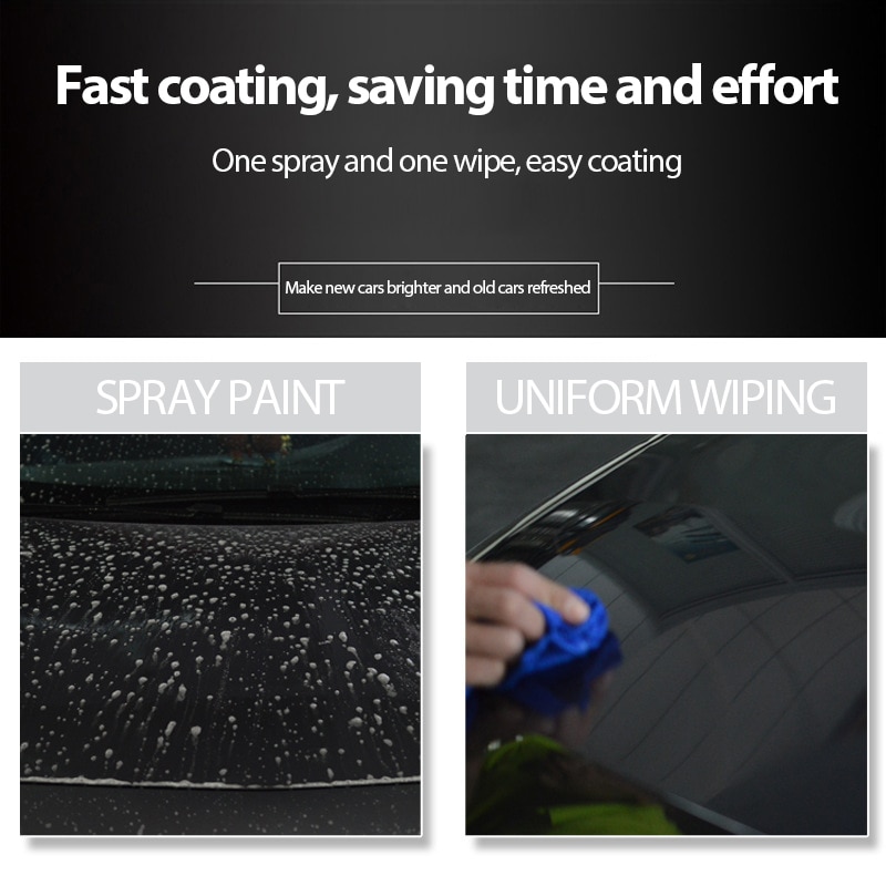 [Paint Care]  500ml Nano Hand Spray Coating Wax Car Waterproof Stain-proof Polishing Wax