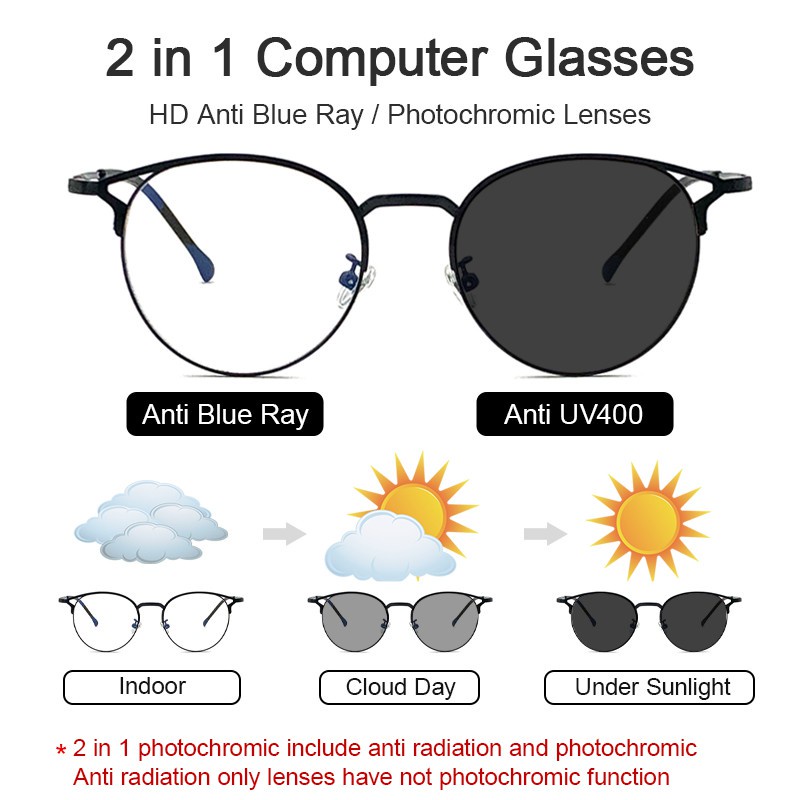 Mắt Kính Gọng Kim Loại Chống Bức Xạ Và Tia Bức Xạ