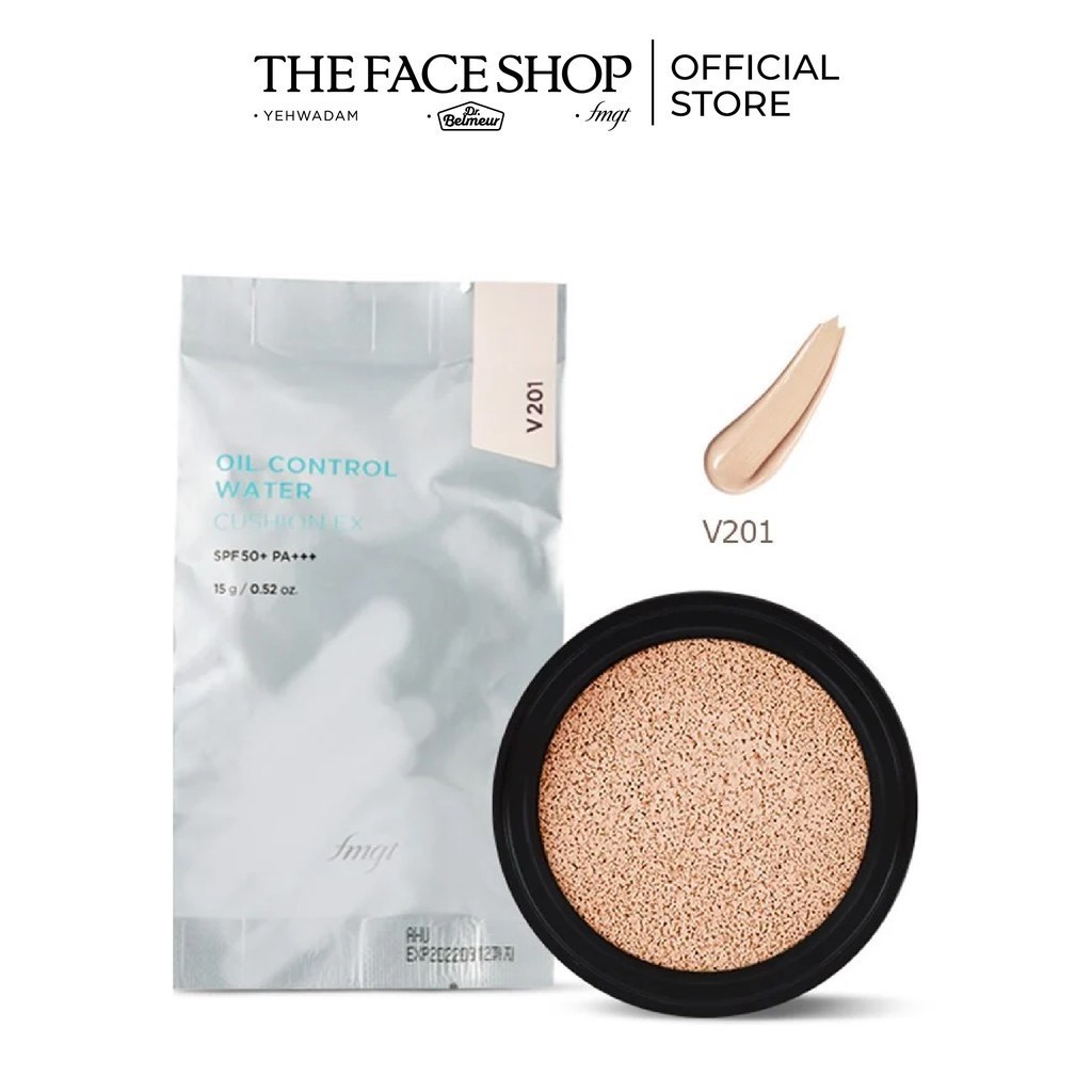Phấn Nước Trang Điểm (Lõi) TheFaceShop Oil Control Water Cushion Ex SPF50+ Pa+++(Refill)15g
