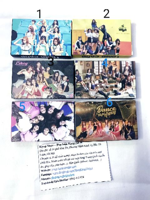 Lomo card BLACKPINK, REDVELVET, TWICE, MAMAMOO, GFRIEND