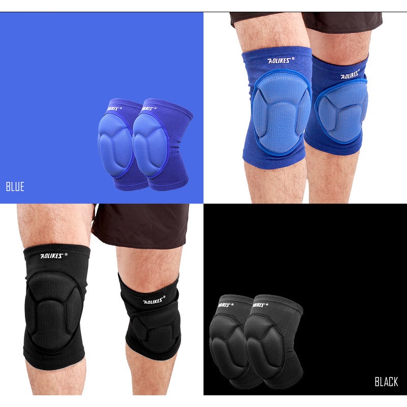 Băng đệm bảo vệ gối  Aolikes 0217A đệm bọt biển dày giảm chấn thương cho thủ môn đá bóng gym