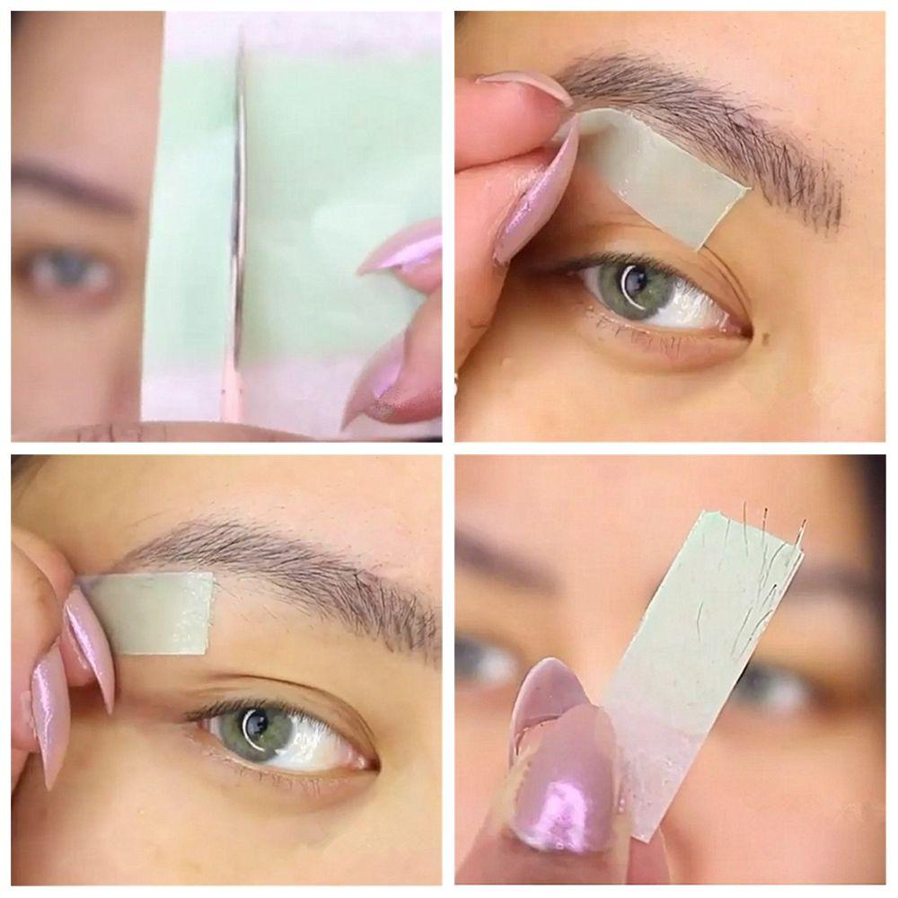 Set 4 Cặp / 8 Cặp Băng Keo Dán Định Hình Lông Mày / Mặt / Toàn Thân Không Dệt Cho Nữ EUCA