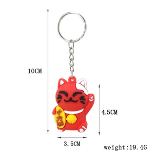 Móc khóa mèo thần tài may mắn