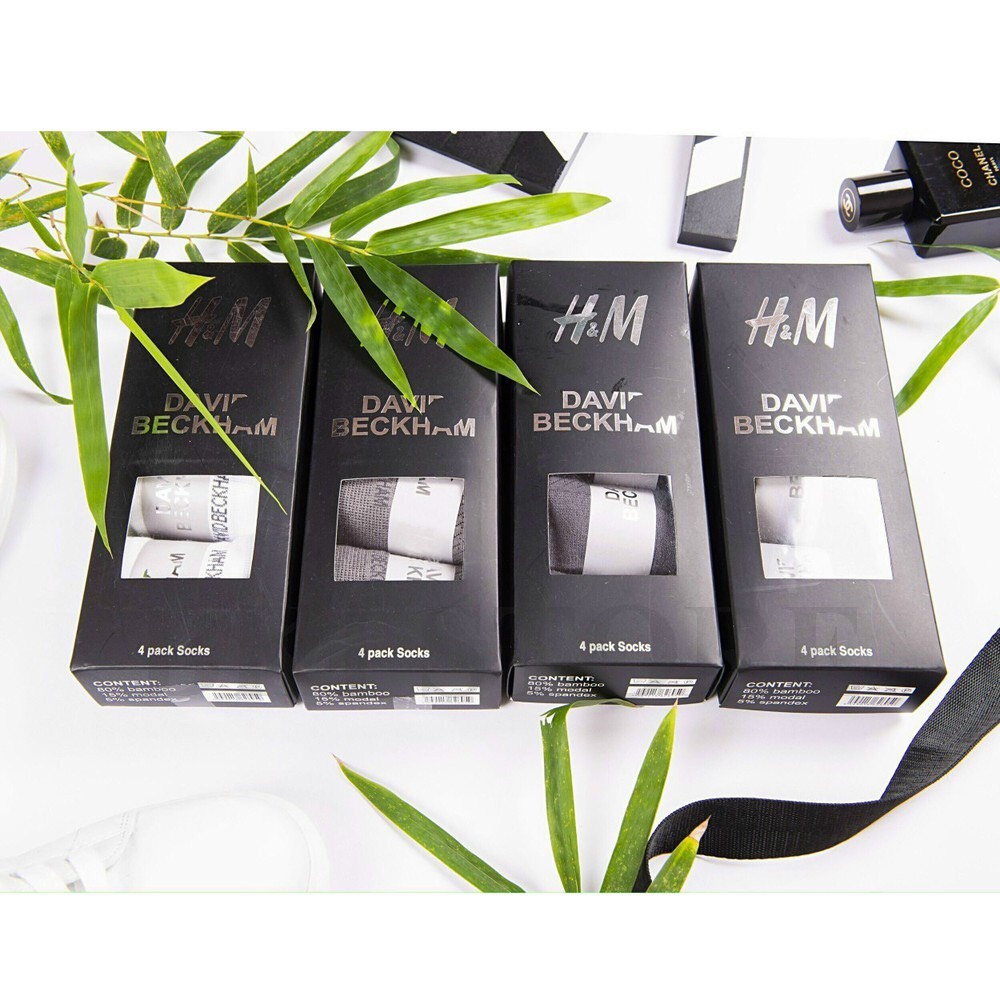 Hộp 4 Đôi Tất Nam Cổ Ngắn Cao Cấp, Vớ Nam Cotton Chống Thối, Co Dãn Kháng Khuẩn Thấm Hút Mồ Hôi
