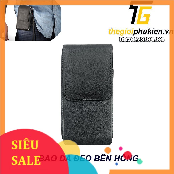 Bao da đeo thắt lưng cho điện thoại di động đa năng - Đeo Dọc