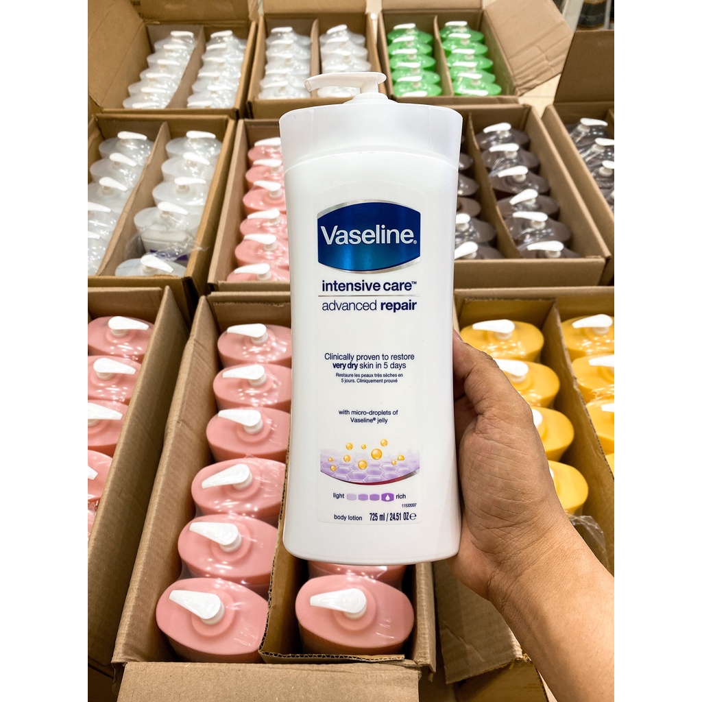 (Mẫu Mới 2021) SỮA DƯỠNG THỂ VASELINE 725ML