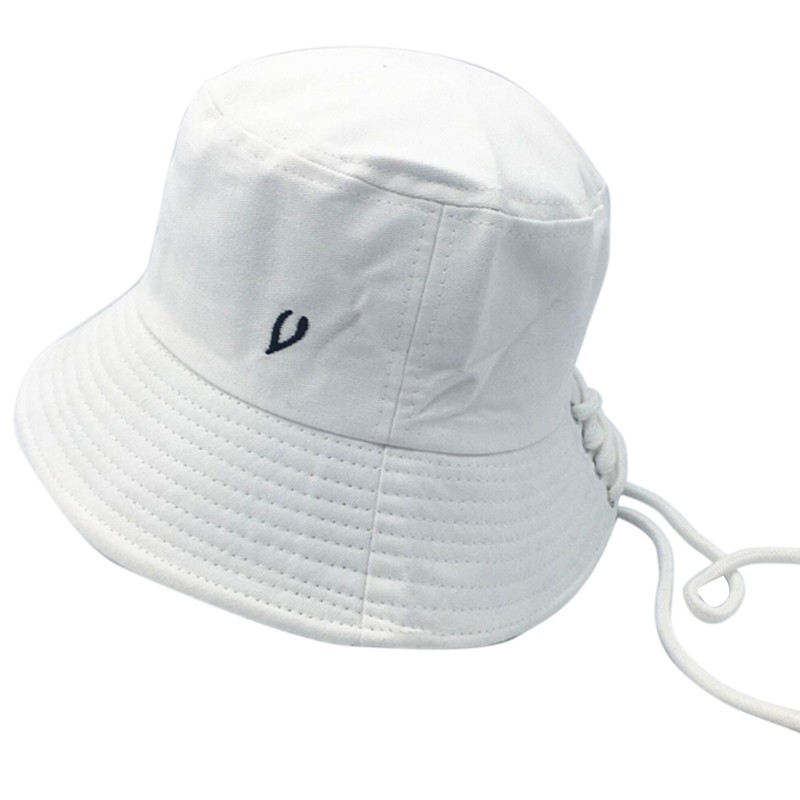 Mũ tròn vành cotton màu trơn phong cách BTS có thể điều chỉnh