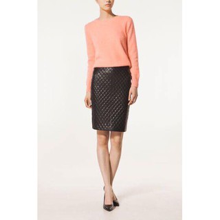 Chân váy da Massimo Dutti