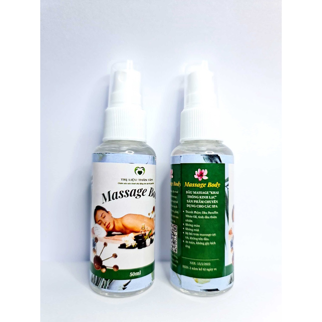 Dầu Massage Body Thiên Nhiên 50mL Thân tâm giảm mệt mỏi cho trị liệu